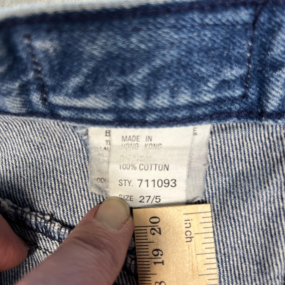 Vintage Rocky Mountain Jeans Bareback Women Blue Western High Rise Yoke 27/5 - Picture 10 of 15